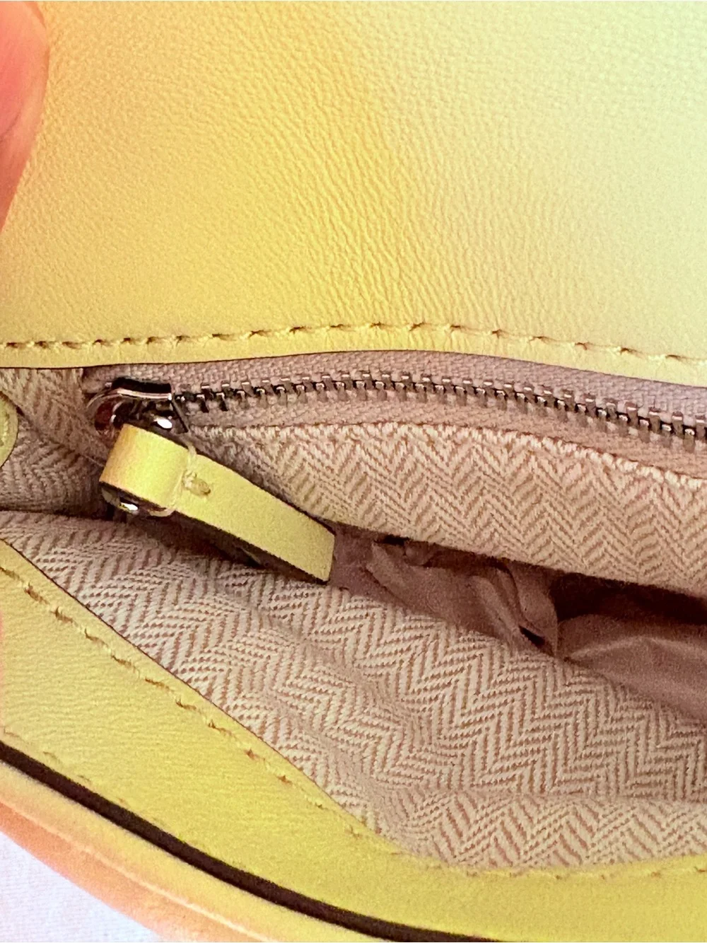 Tory Burch Lemon Yellow Leather Chain Shoulder Bag